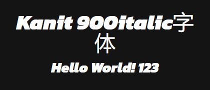 Kanit-900italic