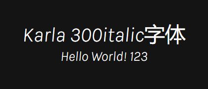 Karla-300italic