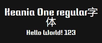 Keania-One-regular