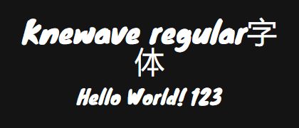 Knewave-regular