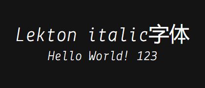 Lekton-italic