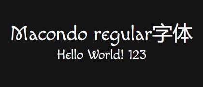 Macondo-regular