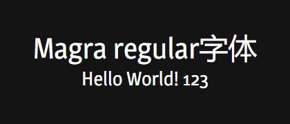 Magra-regular