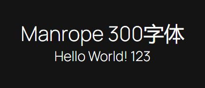 Manrope-300