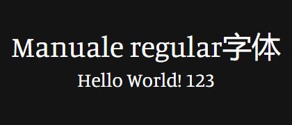 Manuale-regular
