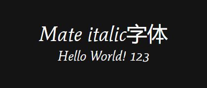 Mate-italic