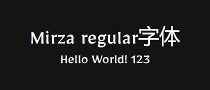 Mirza-regular