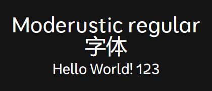Moderustic-regular