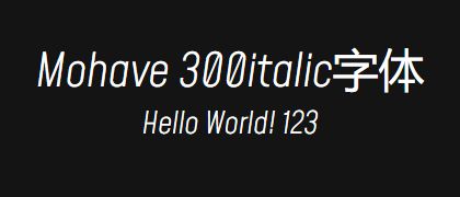 Mohave-300italic