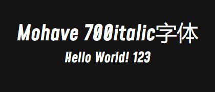 Mohave-700italic