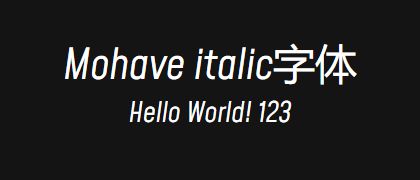 Mohave-italic