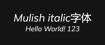 Mulish-italic