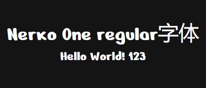 Nerko-One-regular