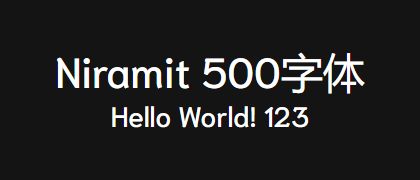 Niramit-500