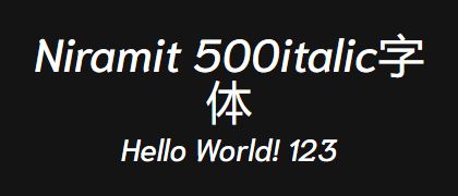 Niramit-500italic