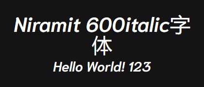 Niramit-600italic