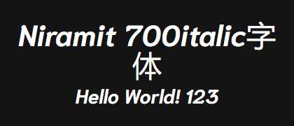 Niramit-700italic
