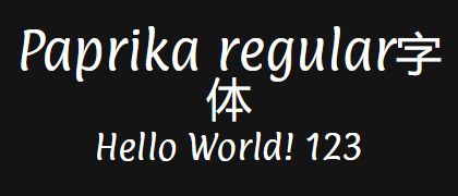 Paprika-regular