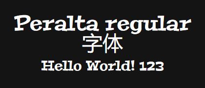 Peralta-regular