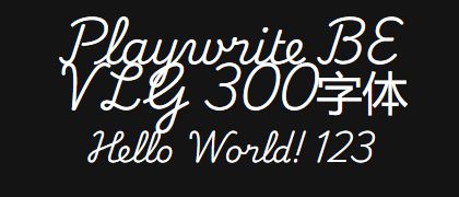 Playwrite-BE-VLG-300