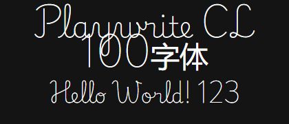 Playwrite-CL-100