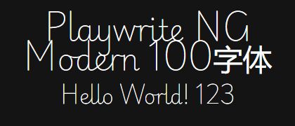 Playwrite-NG-Modern-100