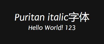 Puritan-italic
