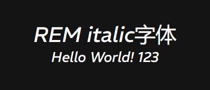 REM-italic