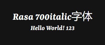 Rasa-700italic