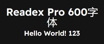 Readex-Pro-600
