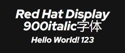 Red-Hat-Display-900italic