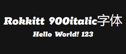 Rokkitt-900italic