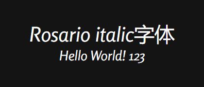 Rosario-italic