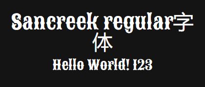 Sancreek-regular
