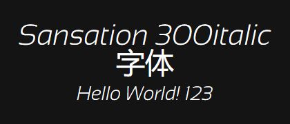 Sansation-300italic