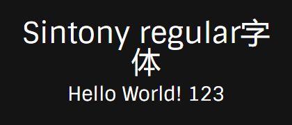 Sintony-regular
