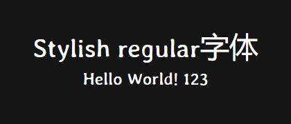 Stylish-regular
