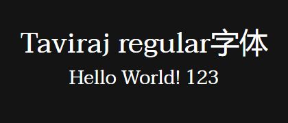 Taviraj-regular