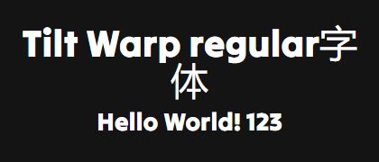Tilt-Warp-regular