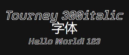 Tourney-300italic