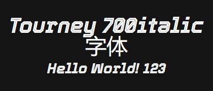 Tourney-700italic