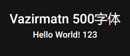 Vazirmatn-500