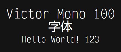 Victor-Mono-100