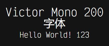 Victor-Mono-200