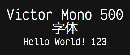 Victor-Mono-500