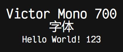 Victor-Mono-700