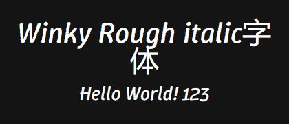 Winky-Rough-italic