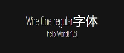 Wire-One-regular